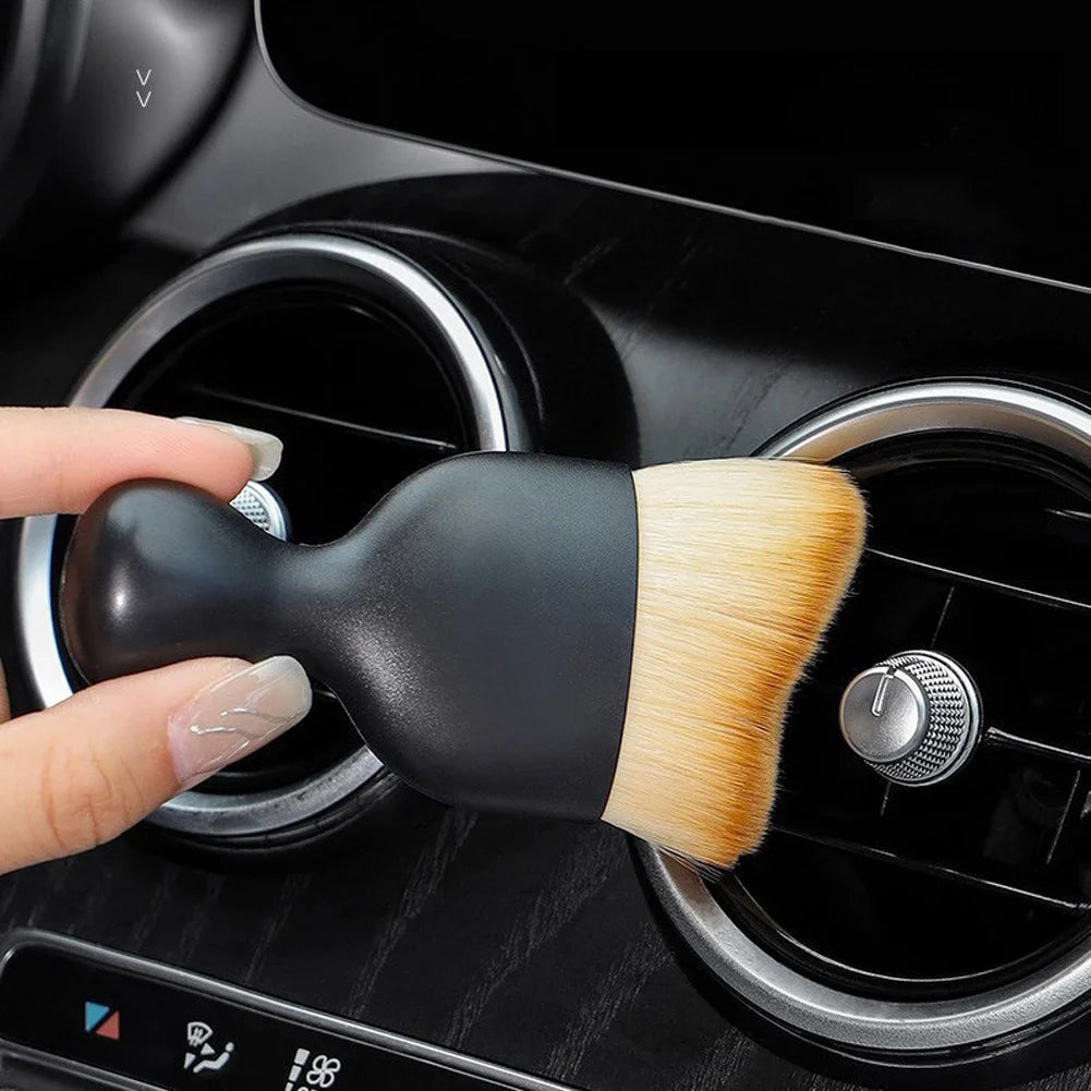Car Interior Cleaning Brush Scratch Free Air Conditioning Outlet Cleaning Brush Soft Bristles Detailing Brush Car Cleaning Tool