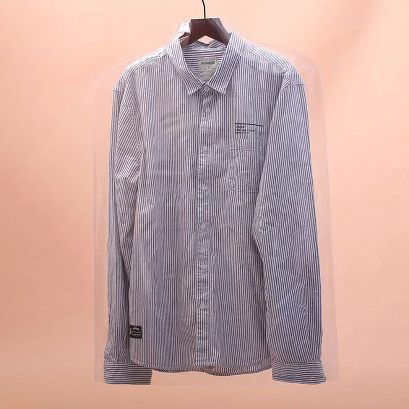 Clear PVC Garment Cover  for Clothes Garment Coat Jacket Shirt Suit Dust 5pcs 18 Wire Moisture Proof Protection Case