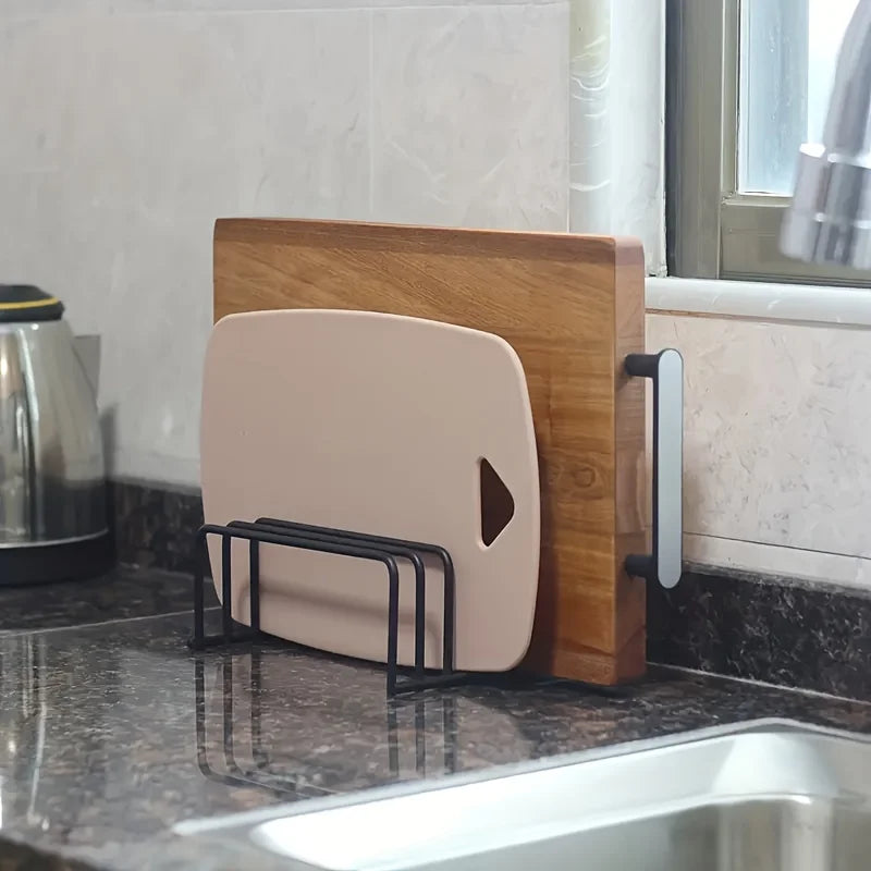 Kitchen Rack for Cutting Boards and Baking Pans - Multifunctional Storage Rack, Perfect for Cabinets