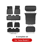 YZ For Tesla Floor Mats Model 3 Y Highland 2021-2024 Car Four Seasons Waterproof Non-slip Floor Mat TPE Special Car Accessories
