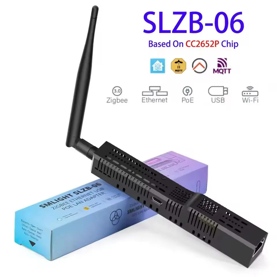 SLZB-06/M/P7 SMLIGHT Zigbee 3.0 to Ethernet,USB,and WiFi gateway coordinator with PoE,works with Zigbee2MQTT,Home Assistant,ZHA
