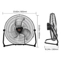 VEVOR Floor Fans 3 Speeds High Velocity Heavy Duty Industrial Fan 4800