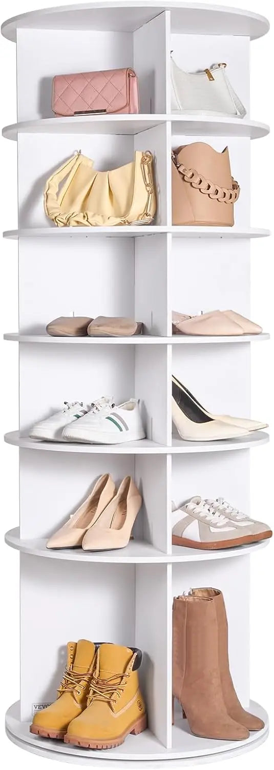 6-Tier Rotating Shoe Rack