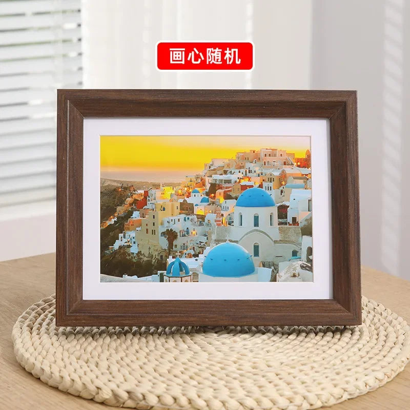 Nordic Wooden Photo Frame Minimalist A3 A4 Frame for Pictures for Wall Bedroom Living Room Ornament Christmas Gift Home Decor