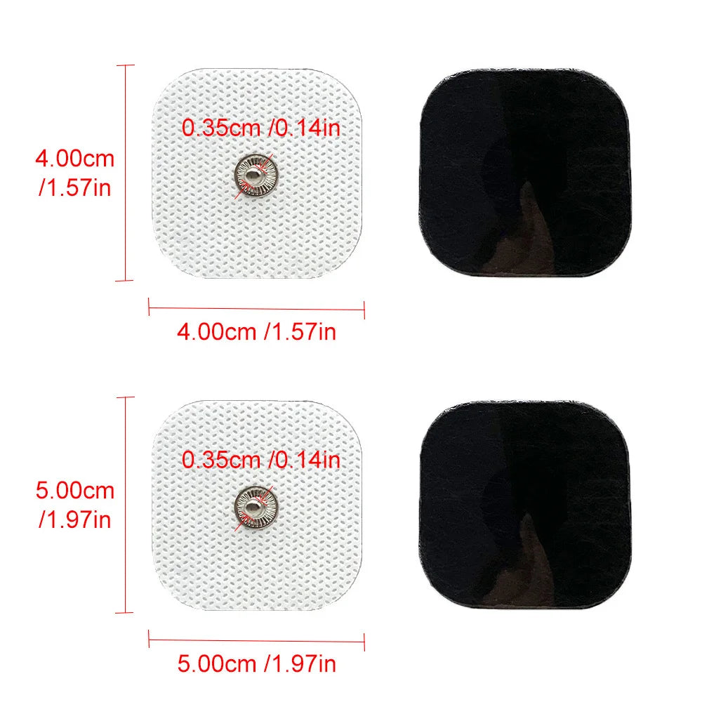 Physiotherapy Tens Electrode Pads Conductive Gel Therapeutic Pulse Pressure Electrical Compex Muscle Stimulator Massage Patches