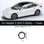 For Tesla Model Y 2021-2024 Door Seal Strip Kit Soundproof Rubber Weatherstrip for Model 3 B-Pillar Sealing Set Noise Reduction