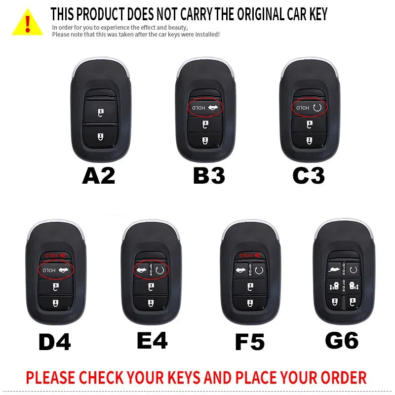 for Honda CR-V Civic Accord HR-V CR-V CRV HRV Fit City Odyssey XRV Hrv Metal Car Key Cover Fob Case Shell 2023 2024