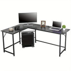 66" L-Shaped Gaming Desk Corner Computer Desk PC Laptop Study Table Workstation