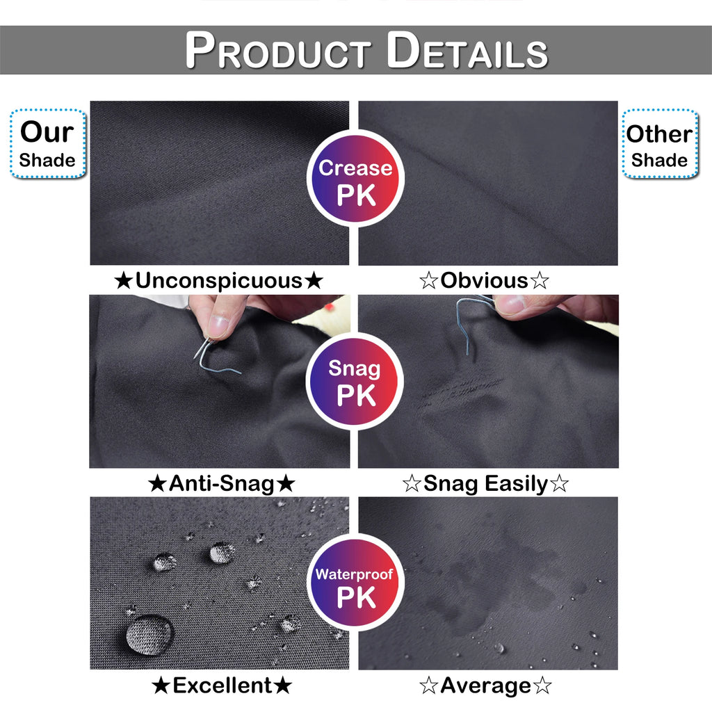 Balcony Privacy Screen Cover Fence Patio Waterproof Shade Cloth 70% UV Protection Shield Deck Shade Sail Garden Porch Pool Decor