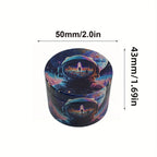 50mm Metal Astronaut Herb Grinder 4-Layer Spice Mill Mortar Raw Grass Tobacco Grinder Kitchen Tool Cigarette Smoking Accessories