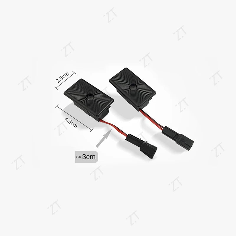 HD Glass Lens Car Door Light Laser Decor Projection Lamp Never Fade For Tesla Model 3 X S Y Car Accessories