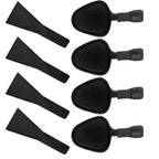 4PCS Raclette Pan with Non-Stick Coating with Insulated Handle and 4 Shovel Portable Cooking Tray for Melted Cheese Omelette