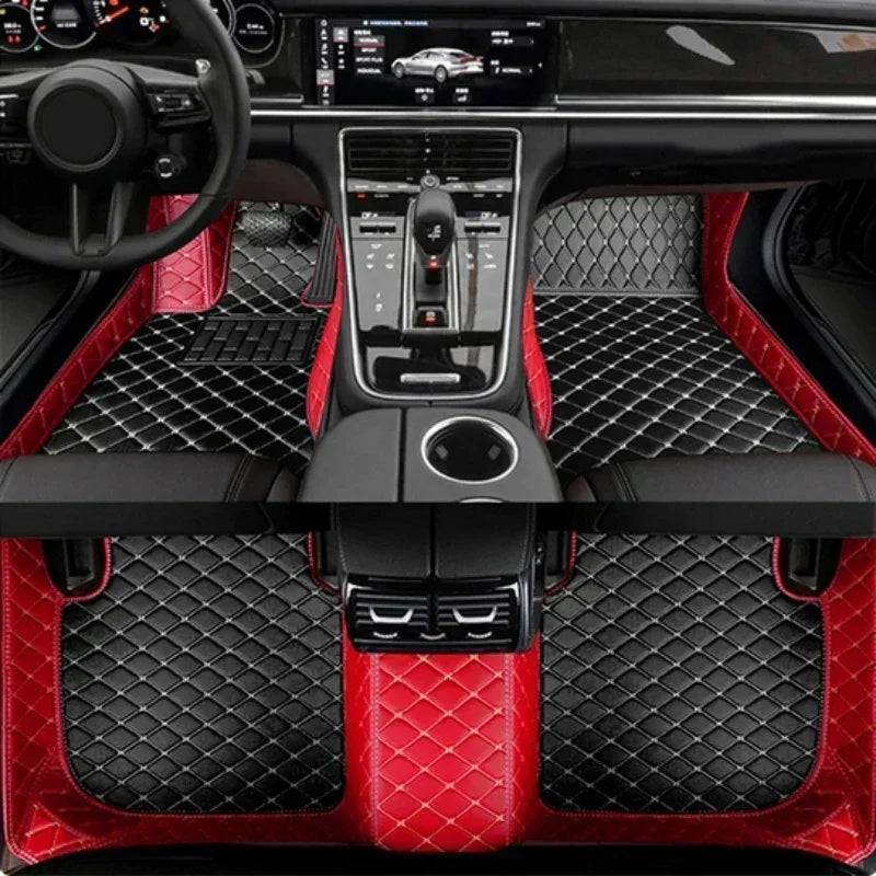 Customized Splicing Color Car Floor Mat for Peugeot 206 2004-2008 207 CC 301 2012-2019 607 2004-2006 Interior Car Accessories