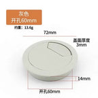 Dual Usb 50 53 60 80mm Wire Hole Cover Round Home Office Table Outlet Port Line Box Computer Desk Cord Grommet Cable Organizer
