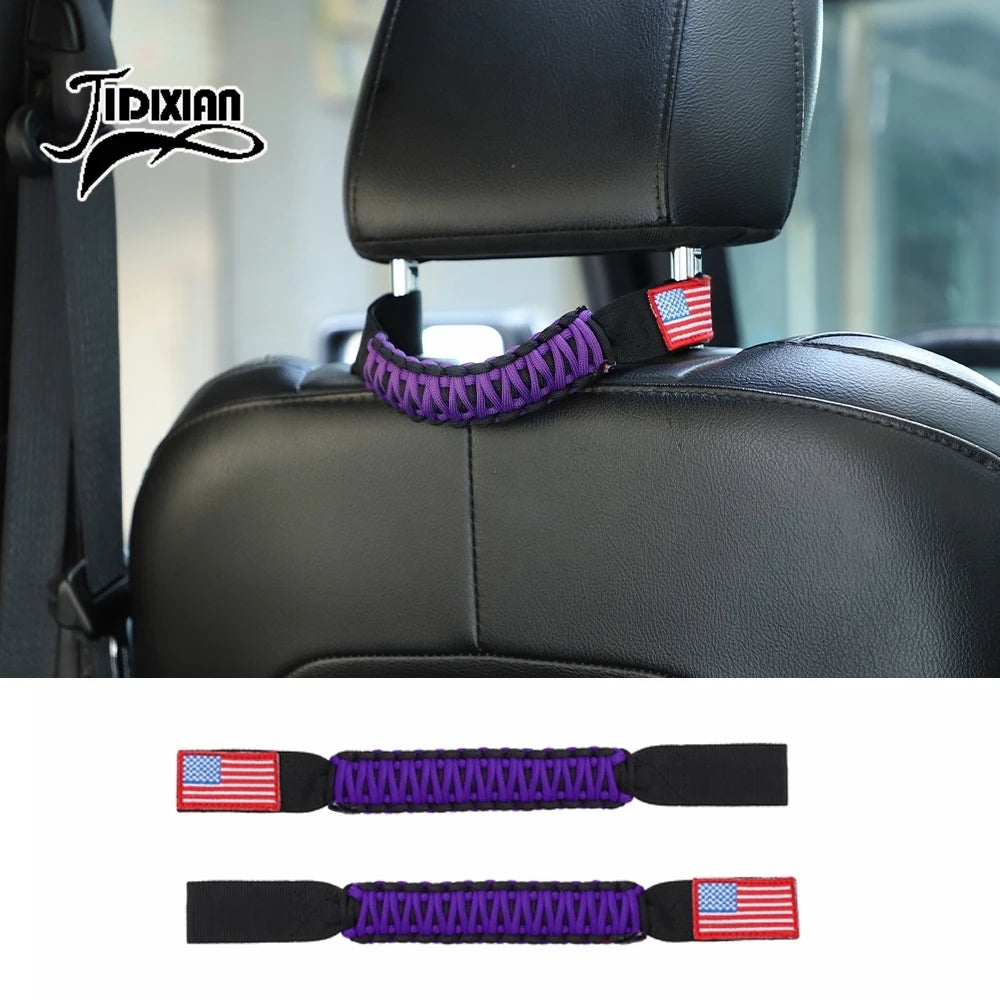 JIDIXIAN Car Seat Headrest Grab Handle for Jeep for Dodge for Ford F150 for Jimny for Chevrolet for GMC for Chrysler for 4Runner