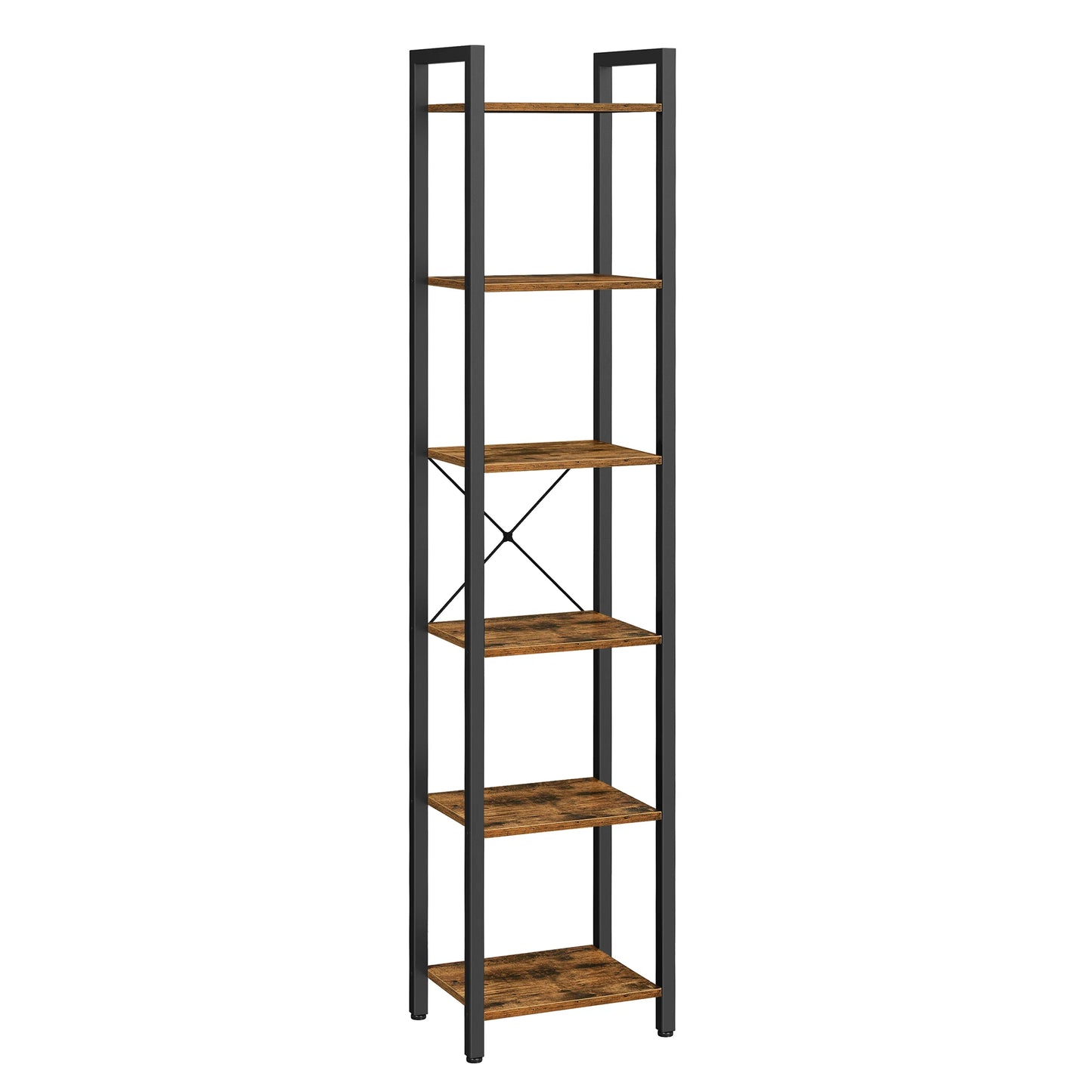 VASAGLE 6-Tier Bookshelf, Bookcase, Shelving Unit, for Office, Study, Living Room, Bedroom, 30 x 40 x 187.5 cm