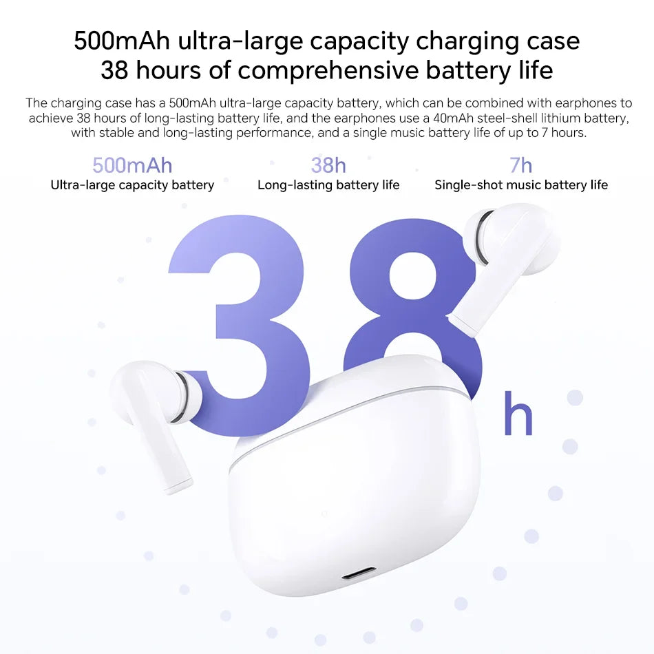 Honor CHOICE LCHSE X7 Lite Active Noise Cancelling True Wireless Bluetooth Earphone 38H Low Latency Gaming TWS Earbuds IP54