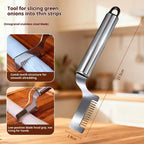 Kitchen Shred Silk The Knife Stainless Steel Chopped Green Onion Knife Curved Cutter Head Design Food Speedy Chopper Green Onion