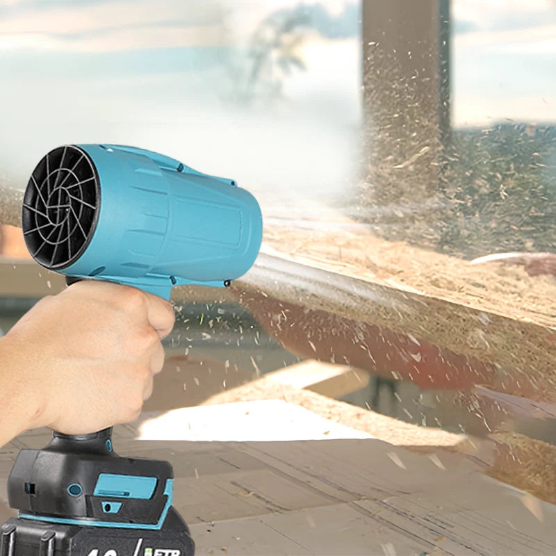 BABEQ 1500W Electric Jet Fan Turbo Air Blowers 200M/S Violent Car Dryer Handheld Dust Leaf Blowing Tool for Makita 18V Battery