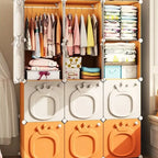 Partitions Bedroom Folding Economic Designer Wardrobe Modern Space Saving Clothes Cabinets Simple Dressers Cube Hotel Furniture