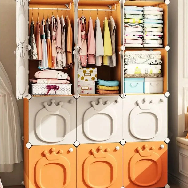 Partitions Bedroom Folding Economic Designer Wardrobe Modern Space Saving Clothes Cabinets Simple Dressers Cube Hotel Furniture