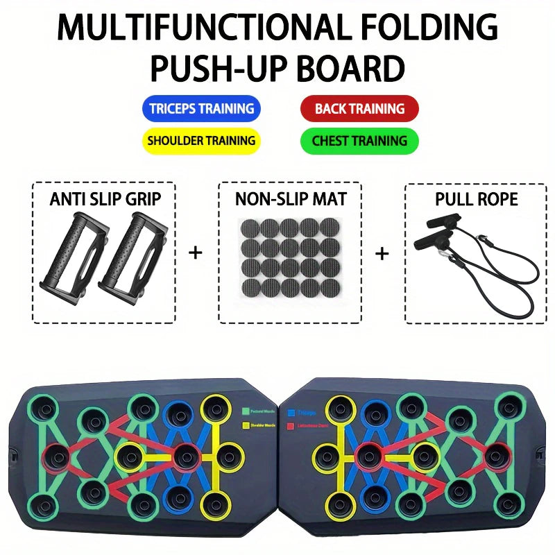 Portable Push-Up Board Set - Multifunctional Fitness Equipment for Full Body Training | AlluCanFind