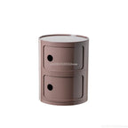 Nightstands Modular Bedside Table Round Large-capacity Storage Bedside Small Cabinet Bedroom Simple Storage Narrow Side Cabinet