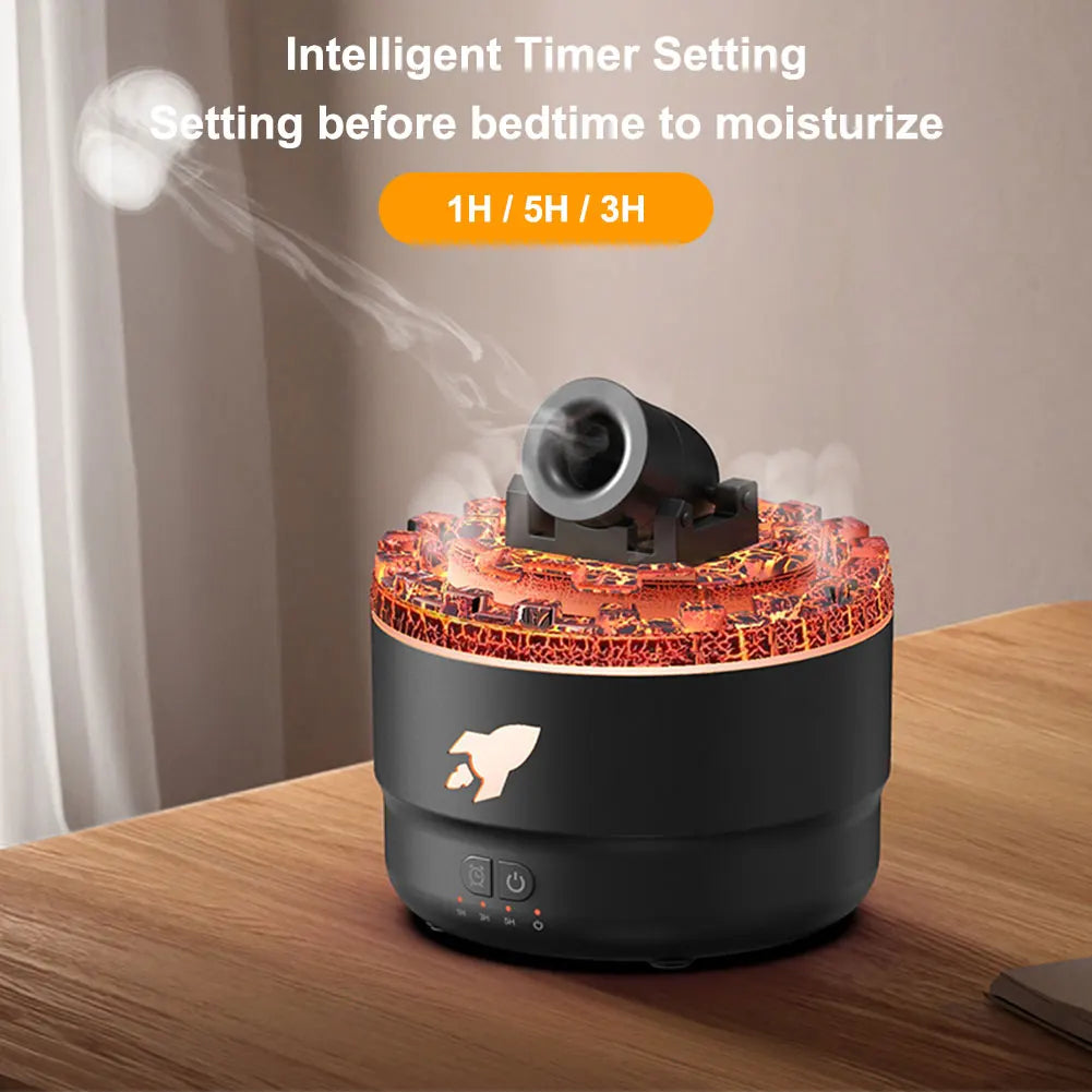 Volcanic Crack Light Cannons Humidifier Essential Oil Diffuser Cannon Blast Turret Aromatherapy Humidifier Aromatherapy Diffuser