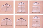 Clear PVC Garment Cover  for Clothes Garment Coat Jacket Shirt Suit Dust 5pcs 18 Wire Moisture Proof Protection Case