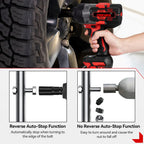 ONEVAN 2800N.M Brushless Electric Impact Wrench 1/2 "Cordless Screwdriver Drill Car Repair Power Tool for 21V 18V Battery