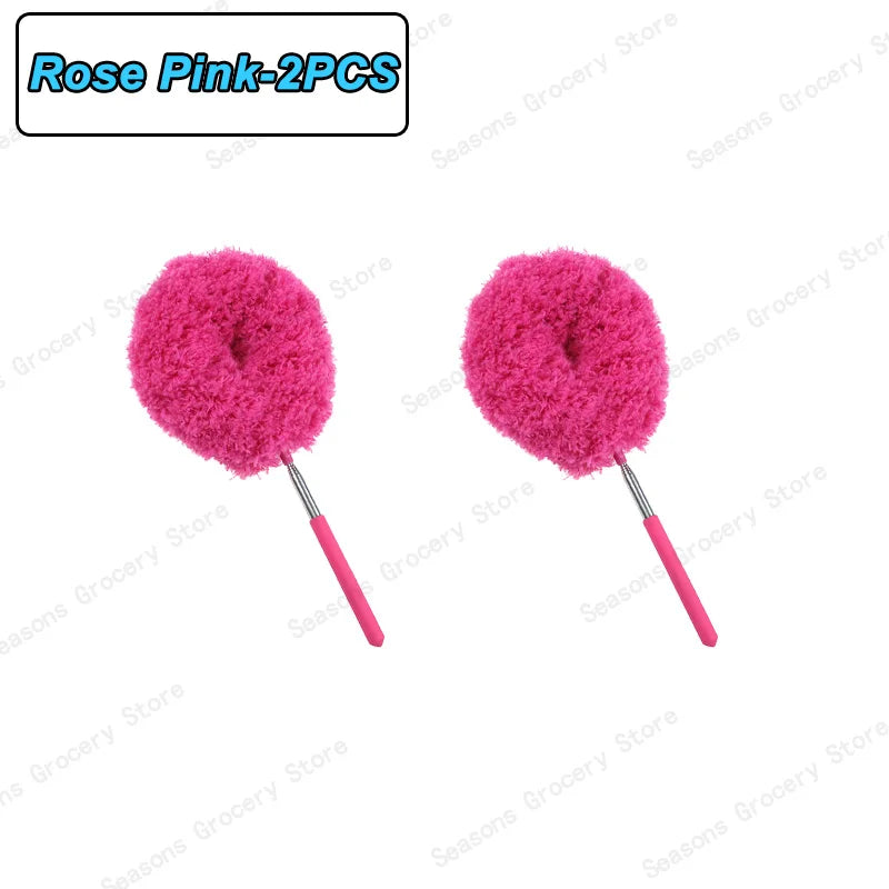 Reusable Microfibre Ceiling Fan Duster Dusting Dust Duster Ceiling Fan Blade Cleaning Adjustable Length Household Cleaning Tool