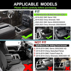 Center Console Organizer Compatible with 2019-2022 Chevy Silverado 1500/GMC Sierra 1500 & 2020-2023 Chevy Silverado
