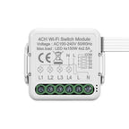 Tuya DIY Breaker Wifi Smart Light Switch Module 10A 100-240V Two Way App Remote Control Work with Alexa Google Home 1/2/3/4Gang