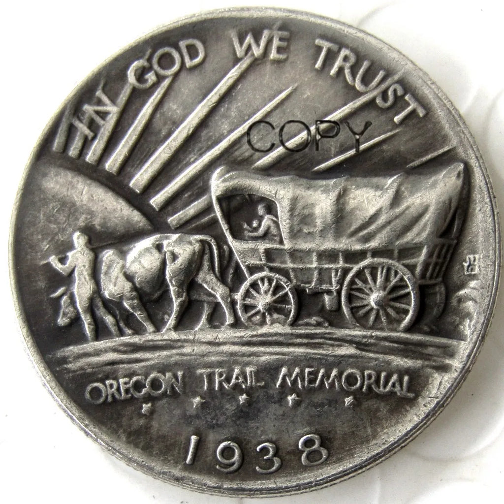 USA 1926-1939-PSD Oregon Commemorative Half Dollar Silver Plated Copy Coin