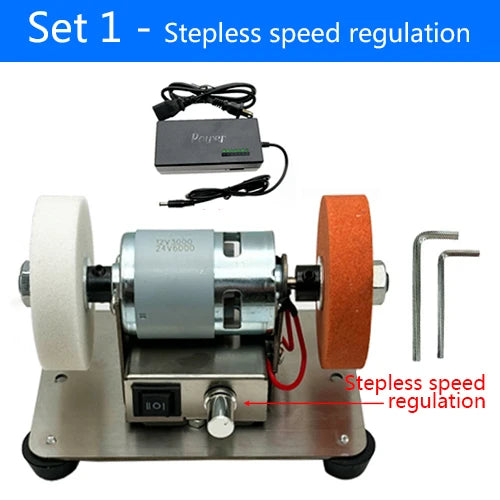 Small grinding machine, table grinding, coarse and fine double grinding wheels, household small electric grinding, polishing