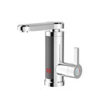 Electric Instant Heater Faucet Tankless Hot Water Heater Tap , Electric Hot Water Tap, LCD Temperature Display, 360 ° Mixed