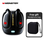 Monster MQO22 TWS Bluetooth Earphones Clip Design Touch HD Call With Mic Headphones Sports Gaming Headset