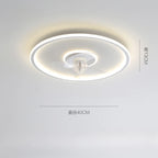 Modern Simple Smart App Ceiling Fan Lamp with LED Light Remote Control Invisible Silent Fan Light Bedroom Living Room Office Fan