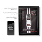 1:32 photo frame version alloy metal sports car model 3D hanging picture frame Interior decorations ornaments With Light Display