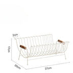 Japanese Wrought Iron Kitchen Bowl and Plate Organizer, Durable Metal Tableware Drain Rack, Storage for Home