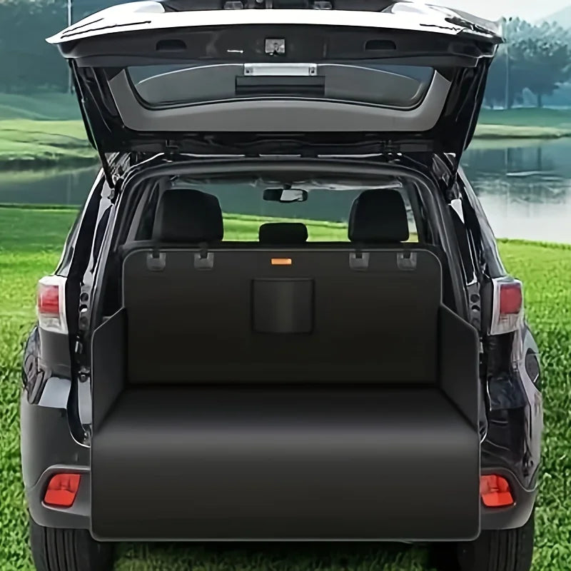 Washable Luggage Mat Fit Dog Car Trunk Liner Protector Non Slip Waterproof Pet Cargo Cover Scratch Resistant for Small Trucks