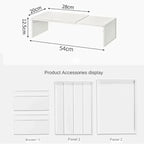 1/2pcs Kitchen Stretchable Cabinet Shelf Cupboard Separated Storage Rack Countertop Organizer Spice Organizer Shelf Save Space