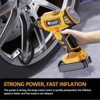 Electric Goddess Car Inflation Air Pump Cordless Tire Inflator Air Compressor Digital Display For Dewalt 20V Battery Power Tool