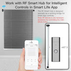 New Automatic AM15 Tubular Roller Blind Motor for 17/25mm Tube Motorized Electric Blind Shade RF433 Remote Control for 25mm Tube