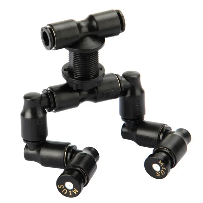 MIUS 360 Degree Rotating Reptiles Fogger Mist Sprinkler Terrarium Nozzle Adjustable Greenhouse Irrigation Pet Cooling System
