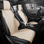 Universal Fit Car Accessories Suede Saddle Seat Cushion Pad Half Covered for 90% Sedan SUV Suede Universal Set Cover 5 Seats
