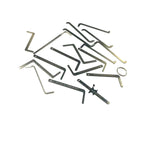 19pcs Locksmith Useful Push Rod Lock Pick Tension Wrench,Stainless Steel Lockpick Hardware Tools for Family