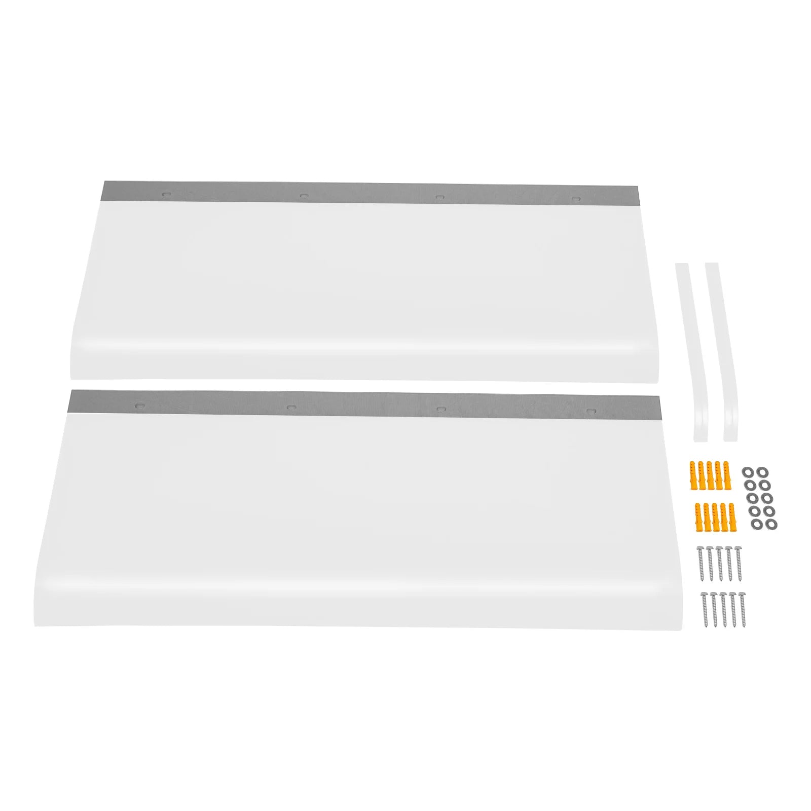 200*40cm Rain Shelter Clear Door Canopy Cover Window Awning Wall Mounted for Front and Rear Entrance