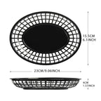 24 Pieces Fast Food Baskets Retro Deli Baskets Bread Fry Baskets Serving Tray Platters for Arts Kitchen Office Party Burgers