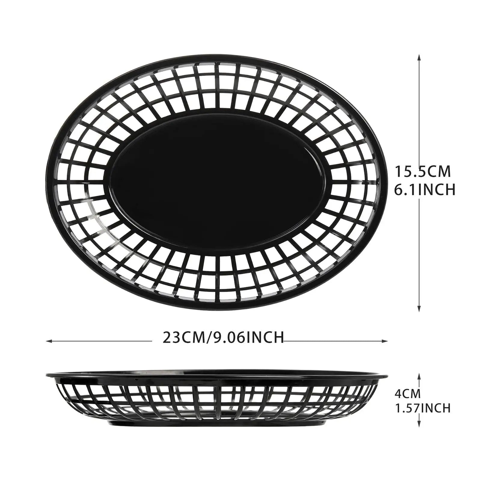 24 Pieces Fast Food Baskets Retro Deli Baskets Bread Fry Baskets Serving Tray Platters for Arts Kitchen Office Party Burgers